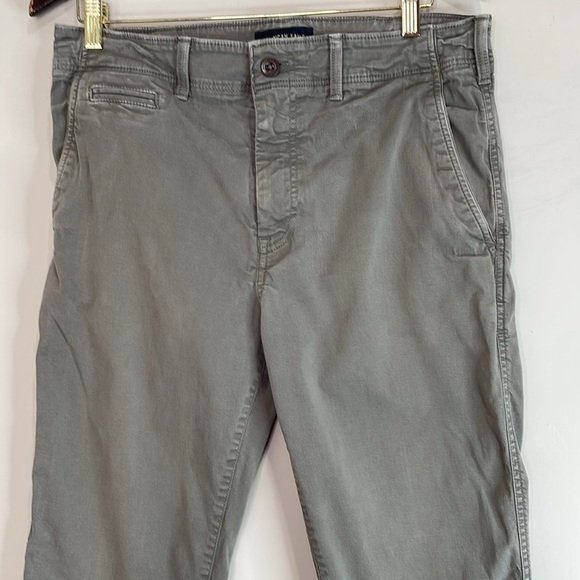 American Eagle Mens Grey Extreme Flex Original Straight Lived-In Khaki Pants 34 - Picture 3 of 11